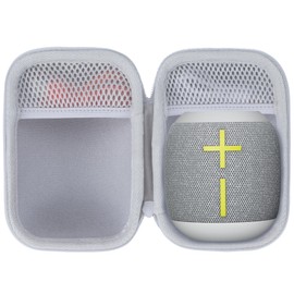 Lebakort Storage Case Compatible with Ultimate Ears UE WONDERBOOM 4 3 2 Portable Waterproof Bluetooth Speaker (White Case)