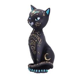Nemesis Now Fortune Kitty 27cm Resin Black Palmistry Cat Figure Fortune teller Black Kitty Spiritual Gift Cast from the finest resin Expertly Hand Painted