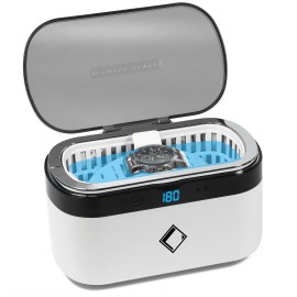 Home Use Ultrasonic Cleaning Machine Watch Necklace Jewelry Ultrasonic Cleaner Convenient Portable Glasses Cleanervoltage (v): 35W AC220-240V 50/60Hz, color: White, plug type: AU Plug