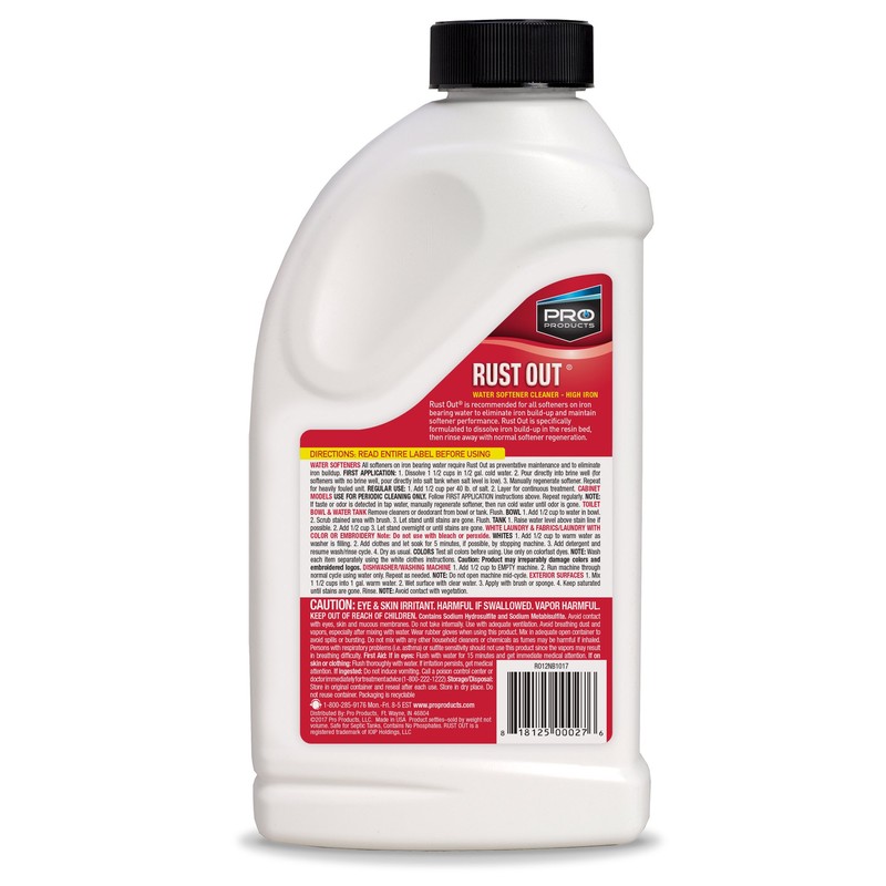 Pro Products PRO-PRODUCTS-RO12N Rust Out Iron Remover - 1 Bottle