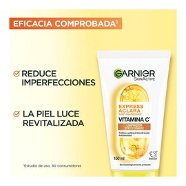 Limpiador facial Garnier skin active express aclara tono uniforme 148 g