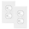 Maxxima AC Toggle Combination Switch White Wall Plates Included Duplex
