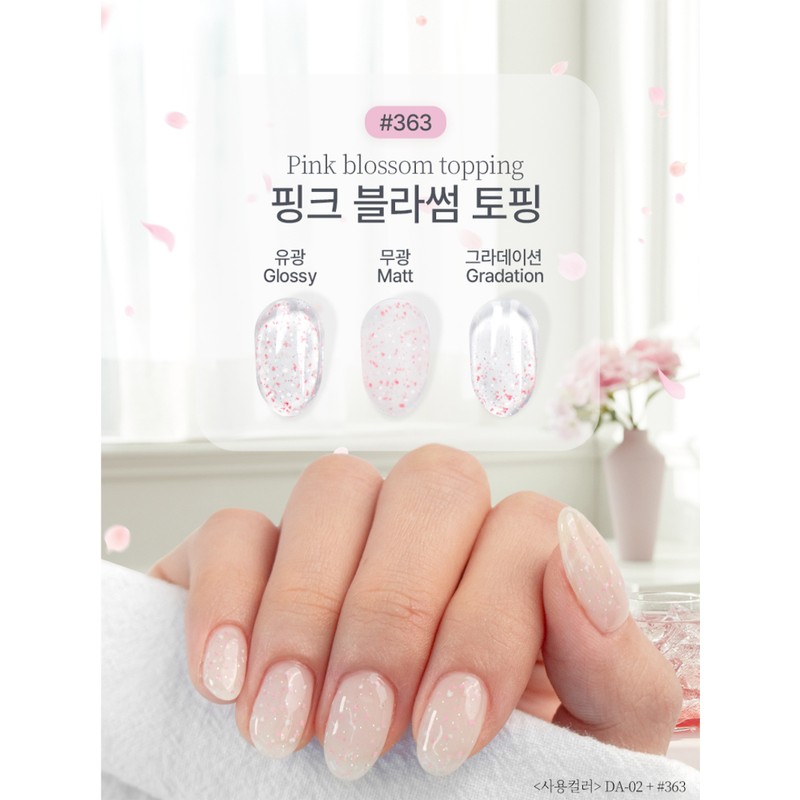 Thezel The Gel Blossom Topping Glitter Gel 5-piece set /