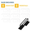 LONGD 8 Pack Hat Racks for Baseball Caps, Hat Organizer