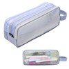 Fjquamitix Clear Pencil Case for Exams, Large Capacity Transparent Mesh