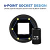 Reniteco Drive Socket SAE Shallow Socket 7/16", 6 Point Design,