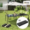 Outsunny 2PCS Patio Umbrella Base Weight Bag, Umbrella Stand Weights