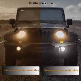 RTS 1 Par 4in Faros De Niebla Led Ojos Ángel Para Wrangler Jeep