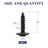 #8 x 3/4" Wood Screw 500Pcs Alloy Steel Standard Thread
