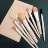 Mini Travel Makeup Brush Set Portable Cosmetic Tool Brush Pouch