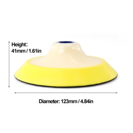 HOMESOM 5 Inch Hook and Loop Backing Pads Polishing Backer Pads Plate for Polishing Washing Pads Sanding Discs 1PC