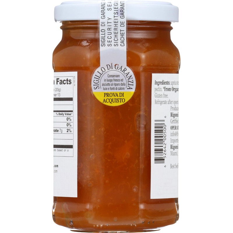 Rigoni di Asiago FRUIT SPRD APRICOT ORG, 8.81 ounce (pack