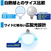 Asahi Electric Elpa (ELPA) LED Bulb, Ball Bulb, G95 (E26