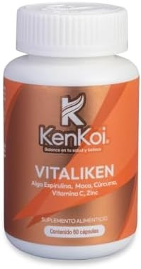 Espirulina Maca Cúrcuma Vitamina C y Zinc Vitaliken 60 cápsulas K KENKOI