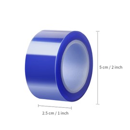 PYD Life 6 Rolls Sublimation Heat Crafts Tape 1 Inch x 52 Ft for Sublimation,Small Blue Thermal Tape Sublimation Heat Resistant Tape,Heat Transfer Tape,High Temp Tape Up to 480 ℉