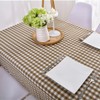 Wonhomke Simple Small Plaid Table cloth Polyester Cotton Tablecloth Square