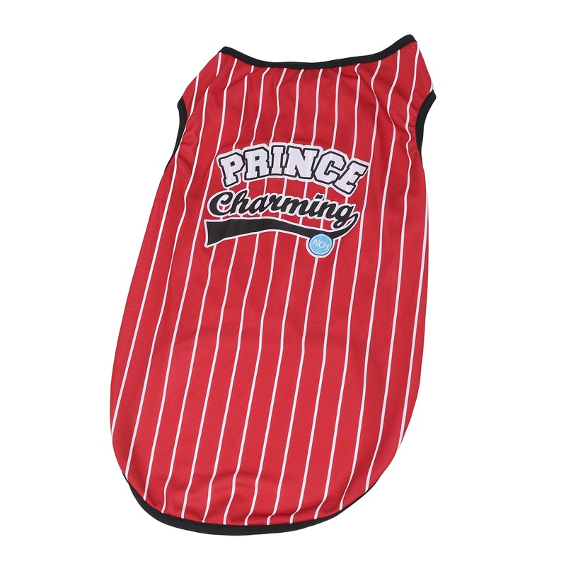 Pet Vertical Stripes Vest Vertical Stripes Classic Loose Prevent Sunburn