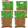 MinFyberd 50Pcs Pixel Birthday Party Favors Bag Video Game Plastic