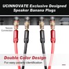 UCINNOVATE Banana Plugs, 8PCS Banana Plugs for Speaker Wire Connectors,