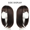 Brown Bob Wigs,Short Bob Hair Wigs 14" Straight with Flat