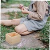 DOITOOL 4pcs Wooden Chalk Organizer Small No Lid Chalk Storage