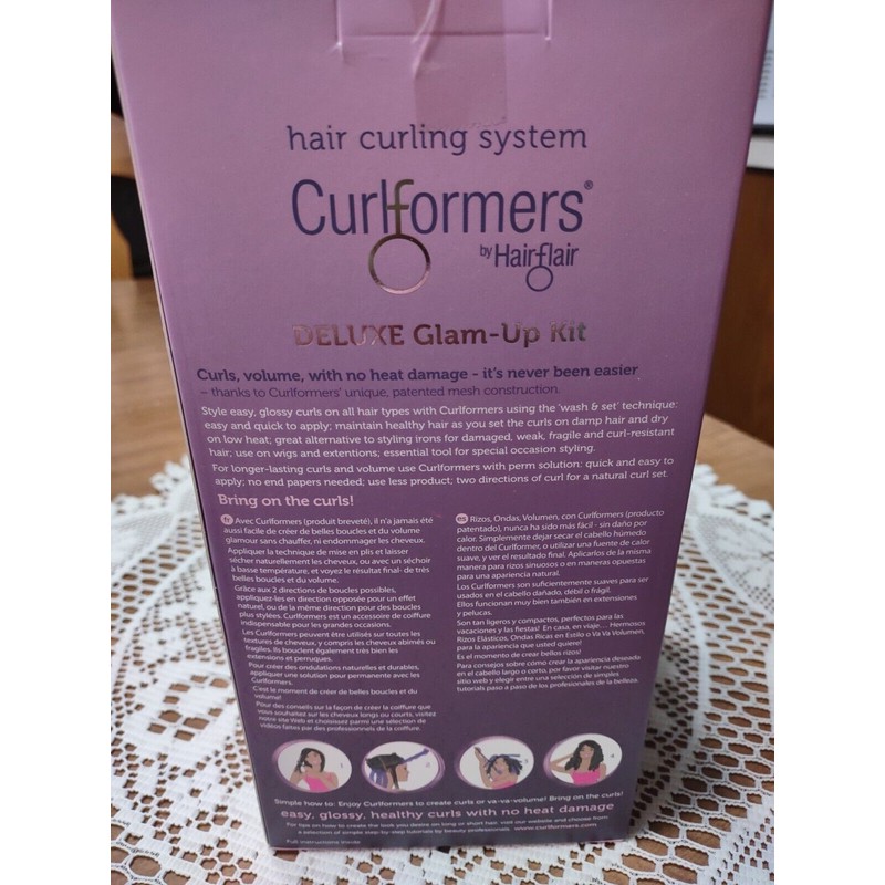 Curlformers Hair Curlers Deluxe Range Corkscrew Glam Up Kit, 20