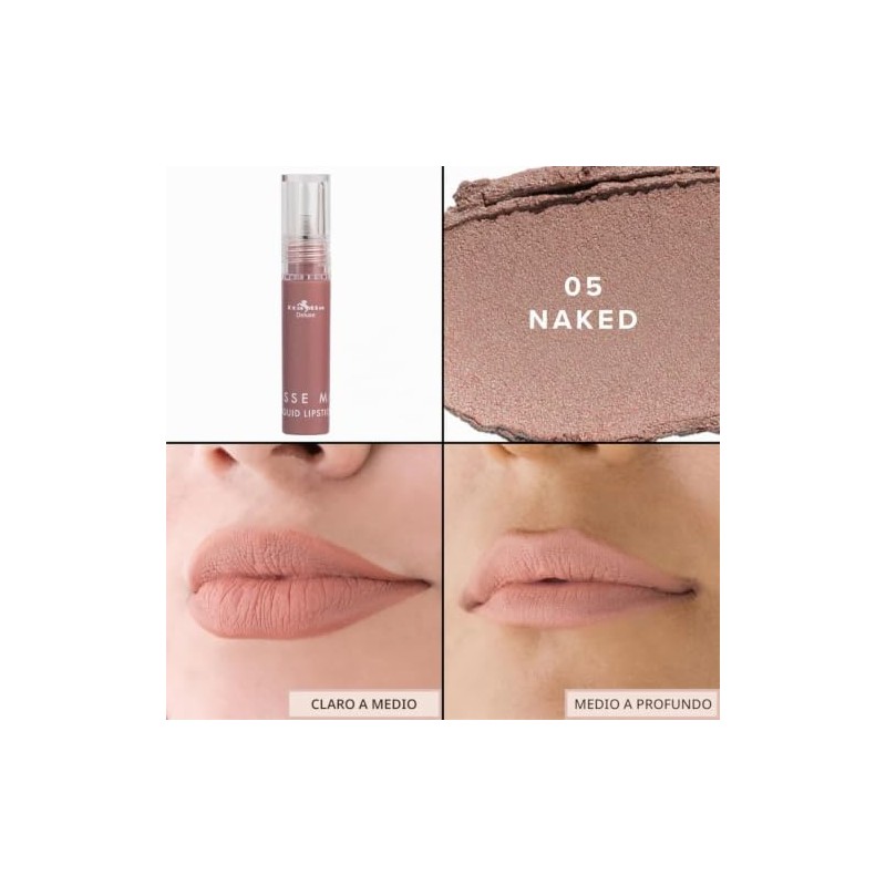 Kit de Labios Nude con Labial Lquido Italia Deluxe, Labial