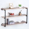 OLDRAINBOW Floating Shelves for Wall Industrial Pipe Shelving,Pipe Shelves with