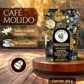 Café Molido de Altura - Sabor Vainilla Francesa | 454gr | Tostado Medio | Sin azúcares añadidos | 100% Arábica | Certificación Kosher | Cafe para Cafe