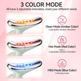 Face Massager Tool, Face Sculpting Tool, Facial Massager with 3 Strengths for Skin Care and Double Chin, Neck Face Device at Home-use (Green)