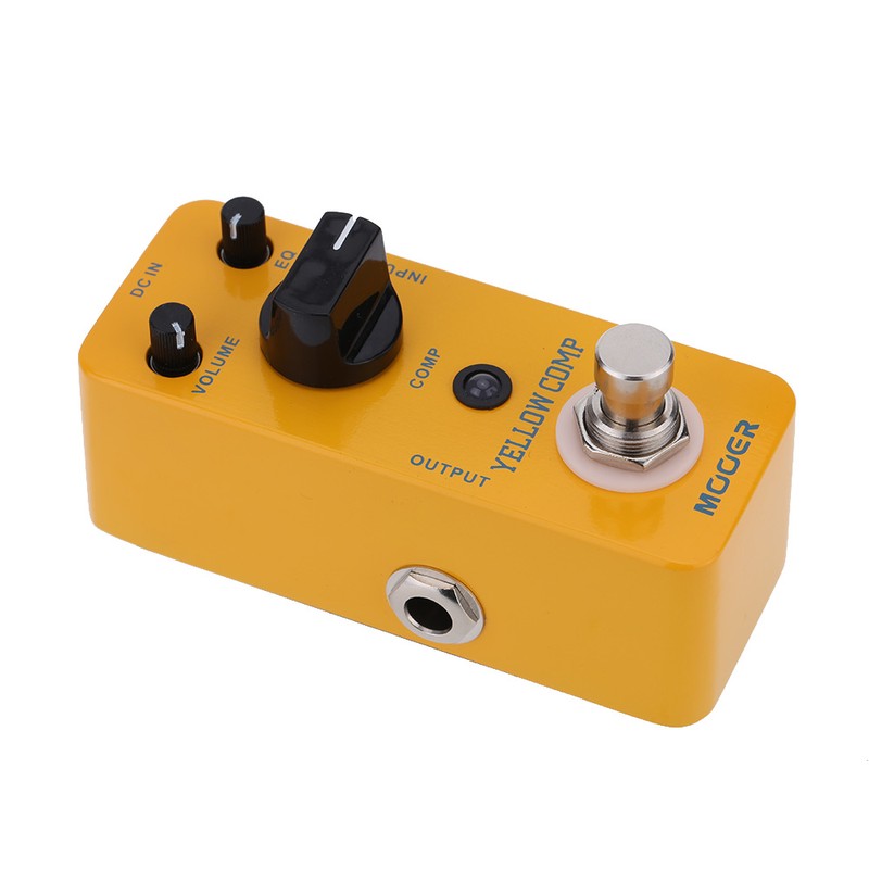 Mooer Yellow Comp Micro Mini Optical Compressor Effect Pedal for