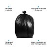 PlasticMill Heavy Duty Trash Bags - Black Garbage Bags -
