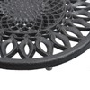 Antrader Cast Iron Trivet,Sunflower Style Racks Stands with Pegs, Rustproof