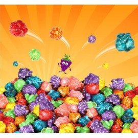 Its Delish Gourmet Rainbow Coated Colored Popcorn by It's Delish, 2 Lbs Bulk
