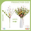 zjlmit Easter Floral Picks 12 pcs Artificial Easter Eggs 16