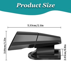 VBGURR 4Pcs Deer Whistles for Cars, Car Deer Warning Pipe, Ultrasonic Deer Whistles for Car Gadgets Vehicles, Motorcycles(Black)