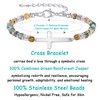 MFTRADING Sister Gifts for Sisters, Christian Cross Bracelet Jewelry Birthday