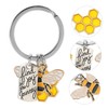 [LEDMOMO] Bee Keychain,Carnival Reward,Creative Keychain,Honeybee Keychain,Honeybee Charm Keychain,Cute Bee Keychain,Cute