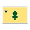 Squiddy Old Maine Flag - Vinyl Sticker Decal for Phone, Laptop, Water Bottle (3" Wide)