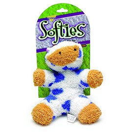 Petmate Softies Cow Toy for Dog, Medium