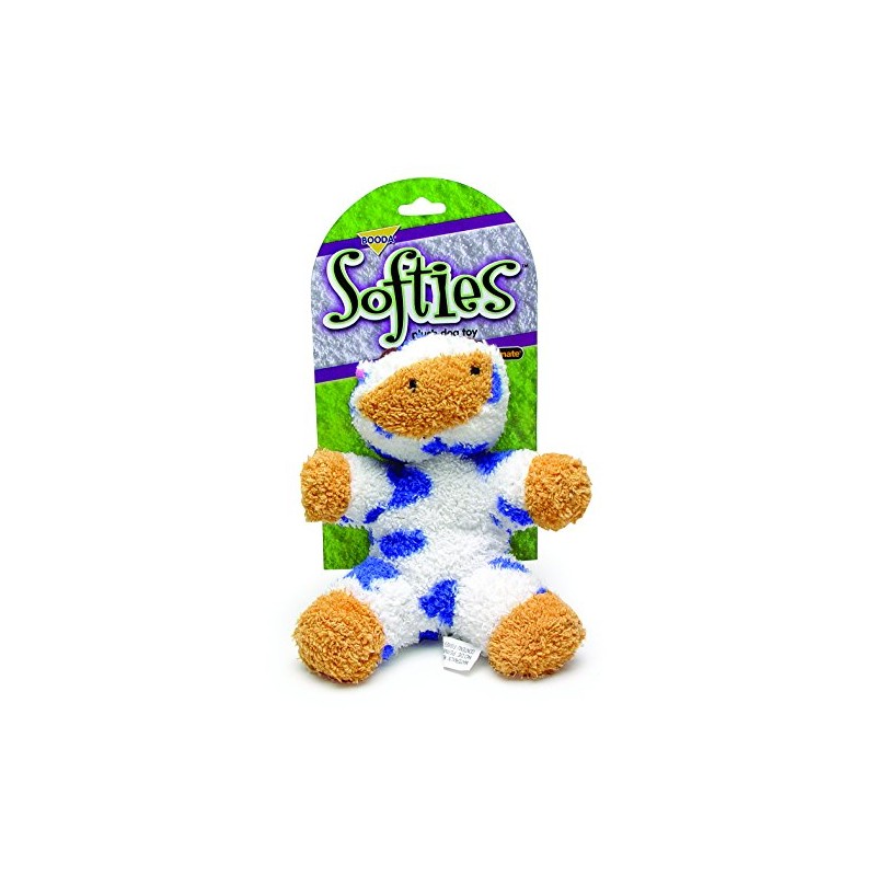 Petmate Softies Cow Toy for Dog, Medium