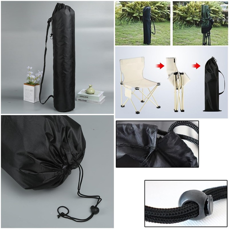 SquEqu 2 Pack Folding Camping Chairs Bag Replacement Folding Camp