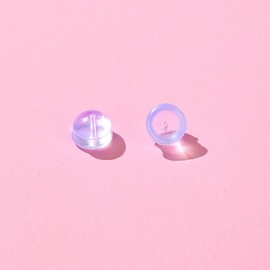 Rubber Earring Backs Soft Clear Earring Backings for Studs Hypoallergenic Silicone Earrings Backs Stopper Replacement for Women (240 Pcs)