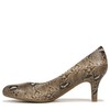 LifeStride Womens Parigi Pump Hazelnut Snake 10 W