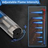 Ambrogio.L 1300  Jet Torch Lighter Pen Style Adjustable Flame Refillable Gas Cigar Cigarette Lighter Fire Starter with Visible Gas Window,Blue