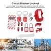 Electrical Circuit Breaker Lockout Tagout Kit, Safty Padlock Loto Tag