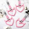 Fabbay 2 Pieces Heart Handle Keychains Car Accessory Heart Hand