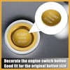 Partuto Car Engine Start Stop Button Cover Trim Sticker Kit