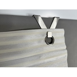 Easyfix Magnetic Roller Blind Horizontal Stripes Decorative Wool White 60 x 130 cm