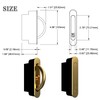 AlloyTech Pocket Door Pull Swivel Handle with Concealed Hardware and